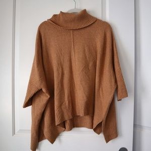 Camel/beige Loft turtleneck sweater